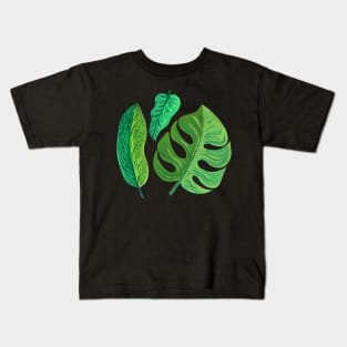 Tropical Leaves #3 Kids T-Shirt